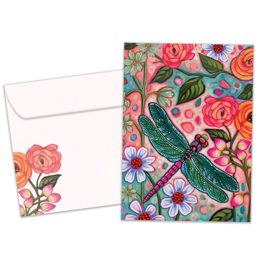Bright Dragonfly Thank You Card