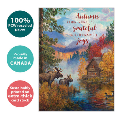 Simple Gratitude Thanksgiving Card