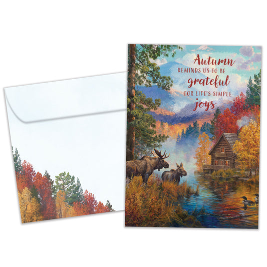 Simple Gratitude Thanksgiving Card