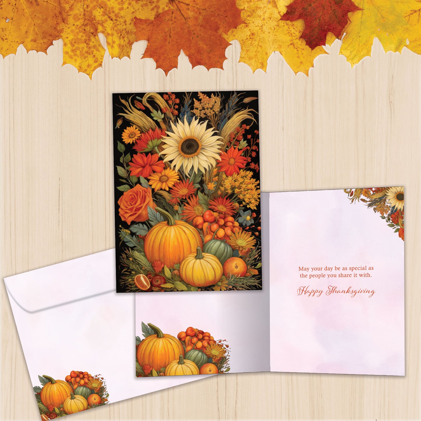 Special Bouquet Thanksgiving Card