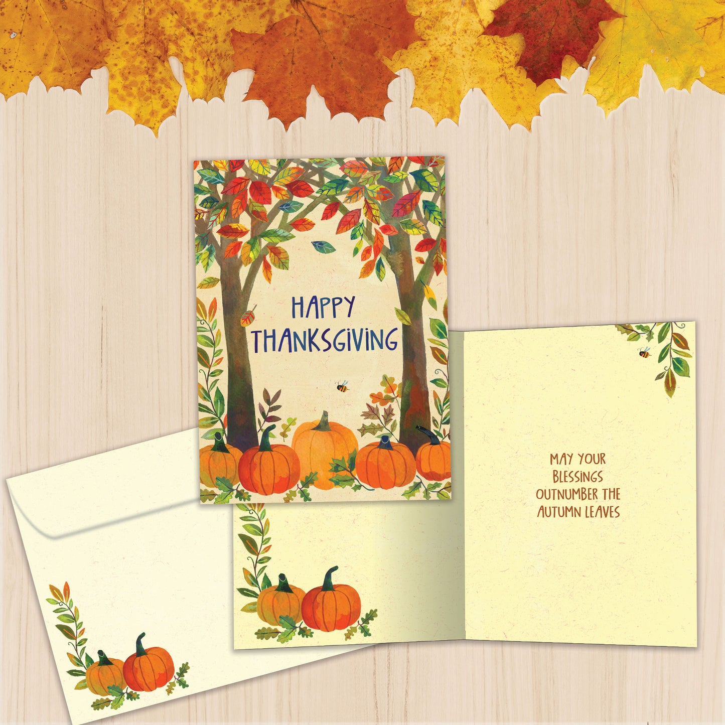 Autumn Blessings Thanksgiving Card