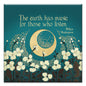 The Earth Has Music Thumb-Tack Canvas Card