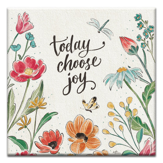 Today Choose Joy Thumb-Tack Canvas Card