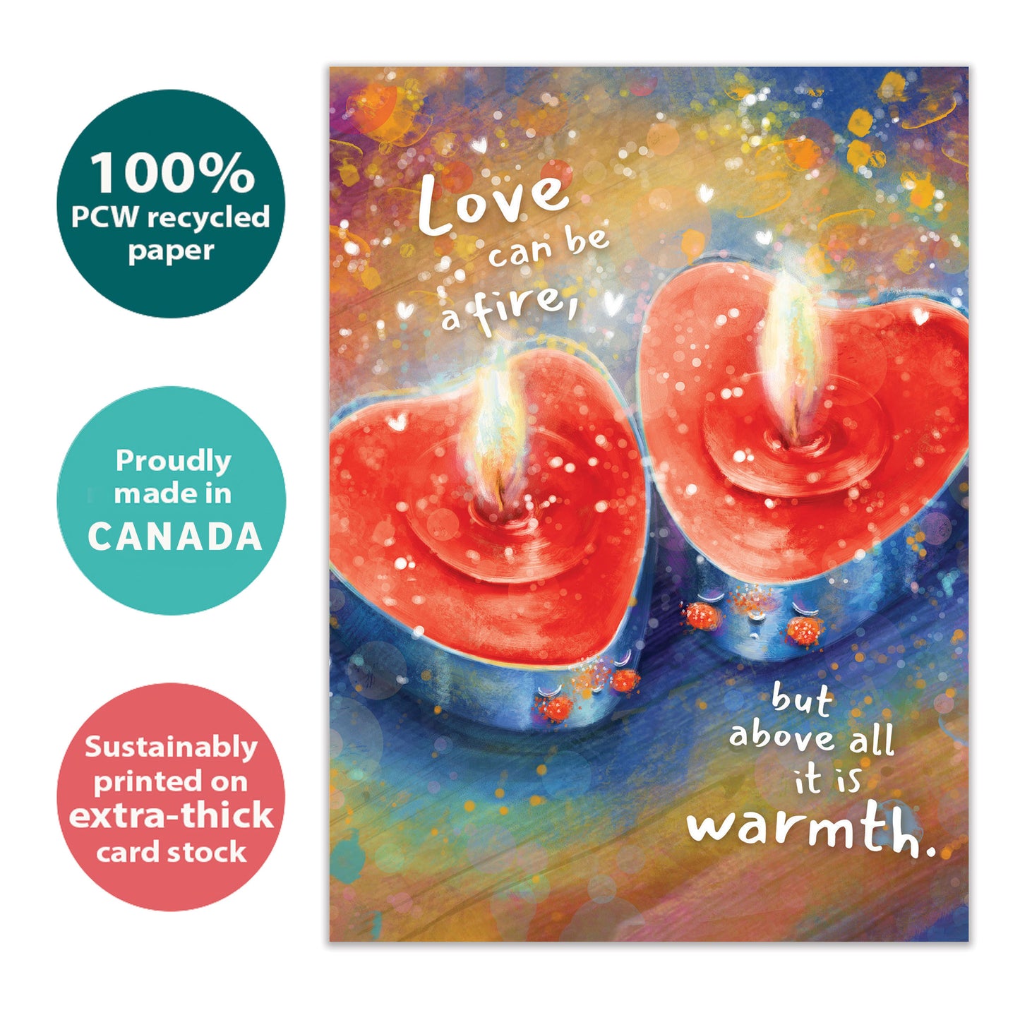 Fire and Warmth Valentine’s Day Card
