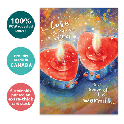 Fire and Warmth Valentine’s Day Card