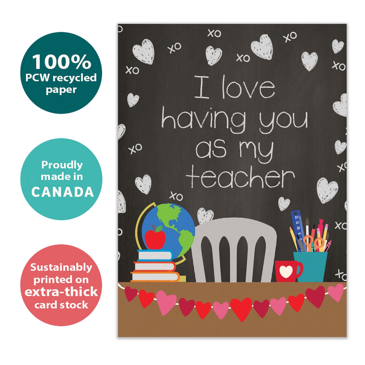 Chalkboard Love Valentine’s Day Card