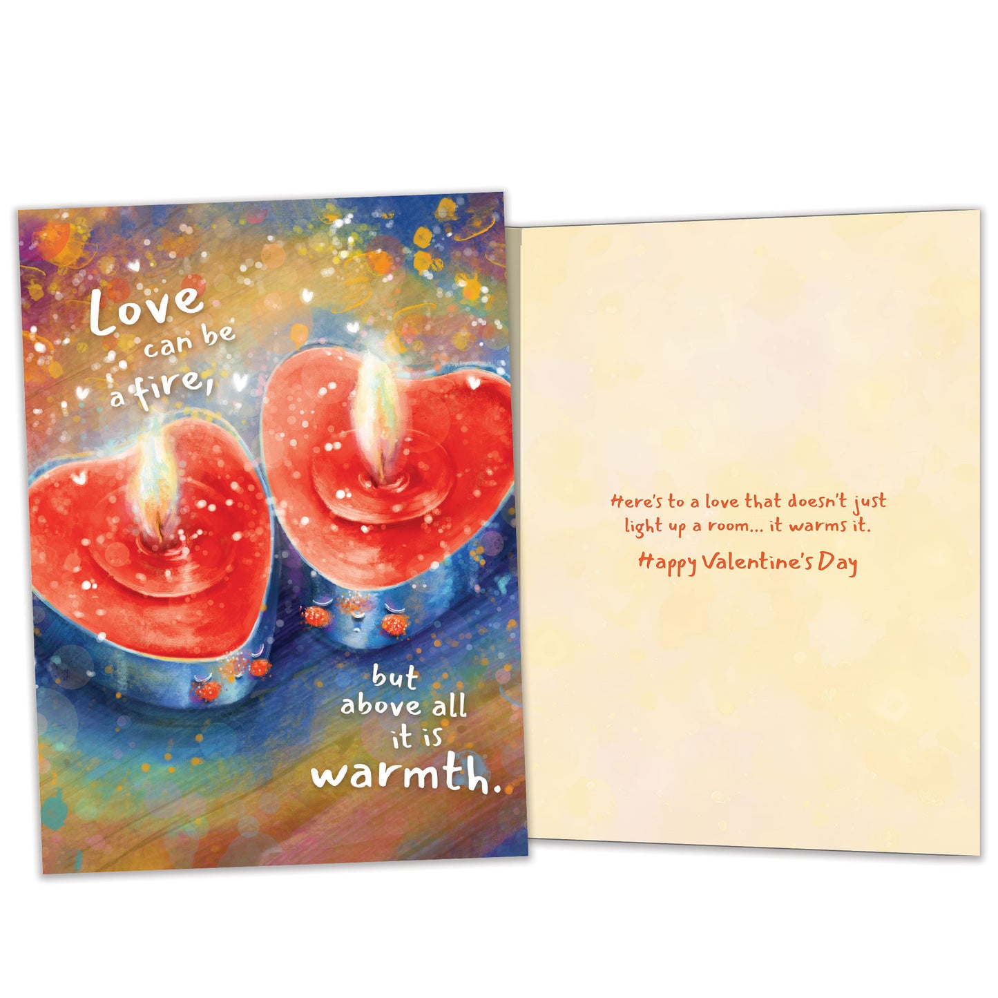 Fire and Warmth Valentine’s Day Card