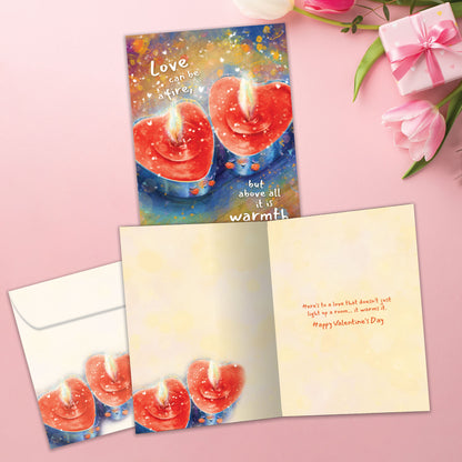 Fire and Warmth Valentine’s Day Card