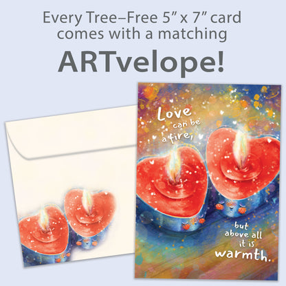 Fire and Warmth Valentine’s Day Card