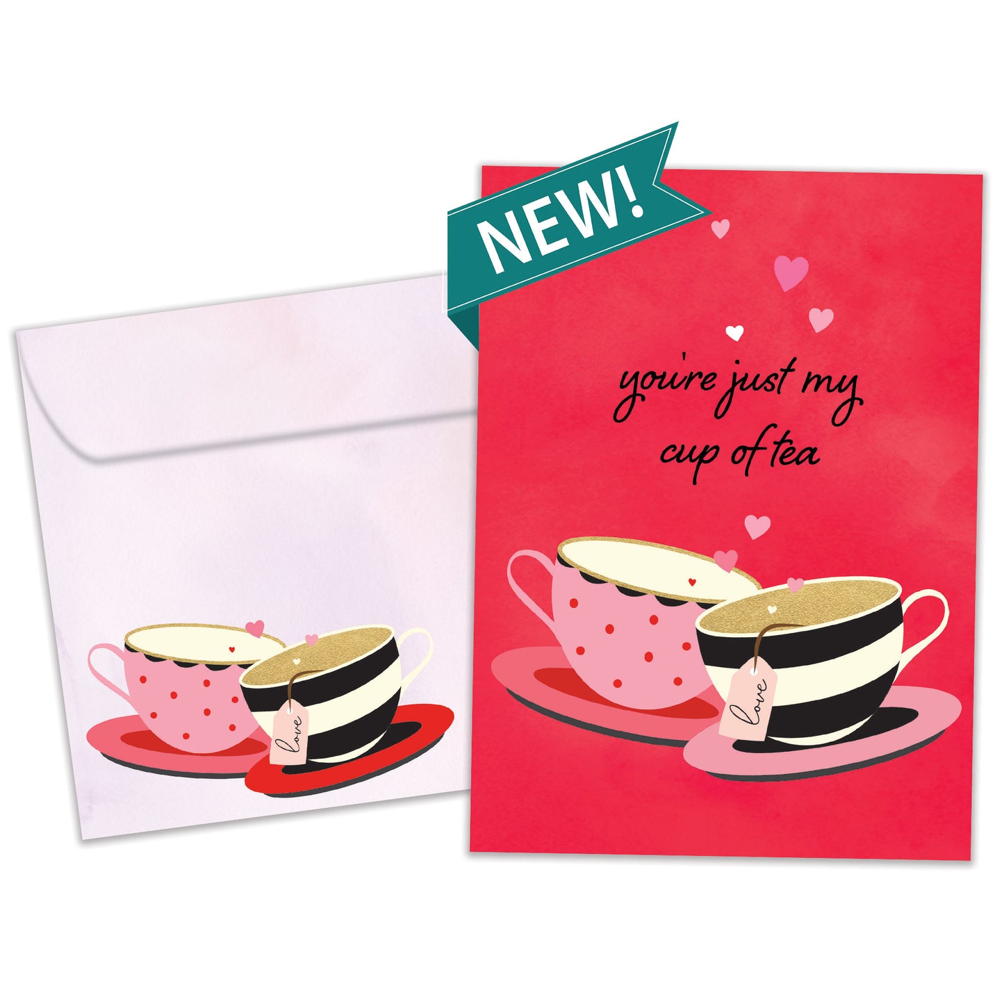 Teacup Hearts Valentine's Day Card