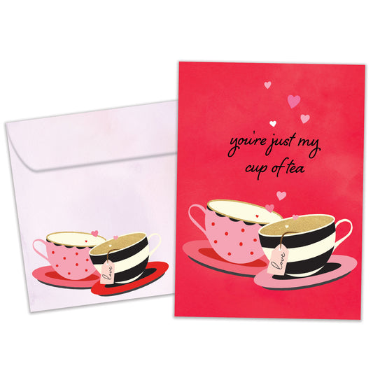 Teacup Hearts Valentine's Day Card