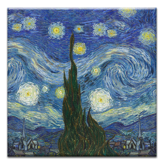 Van Gogh Starry Night Thumb-Tack Canvas Card