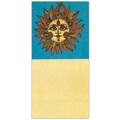 Vibrant Sun Thumb-Tack Canvas Card
