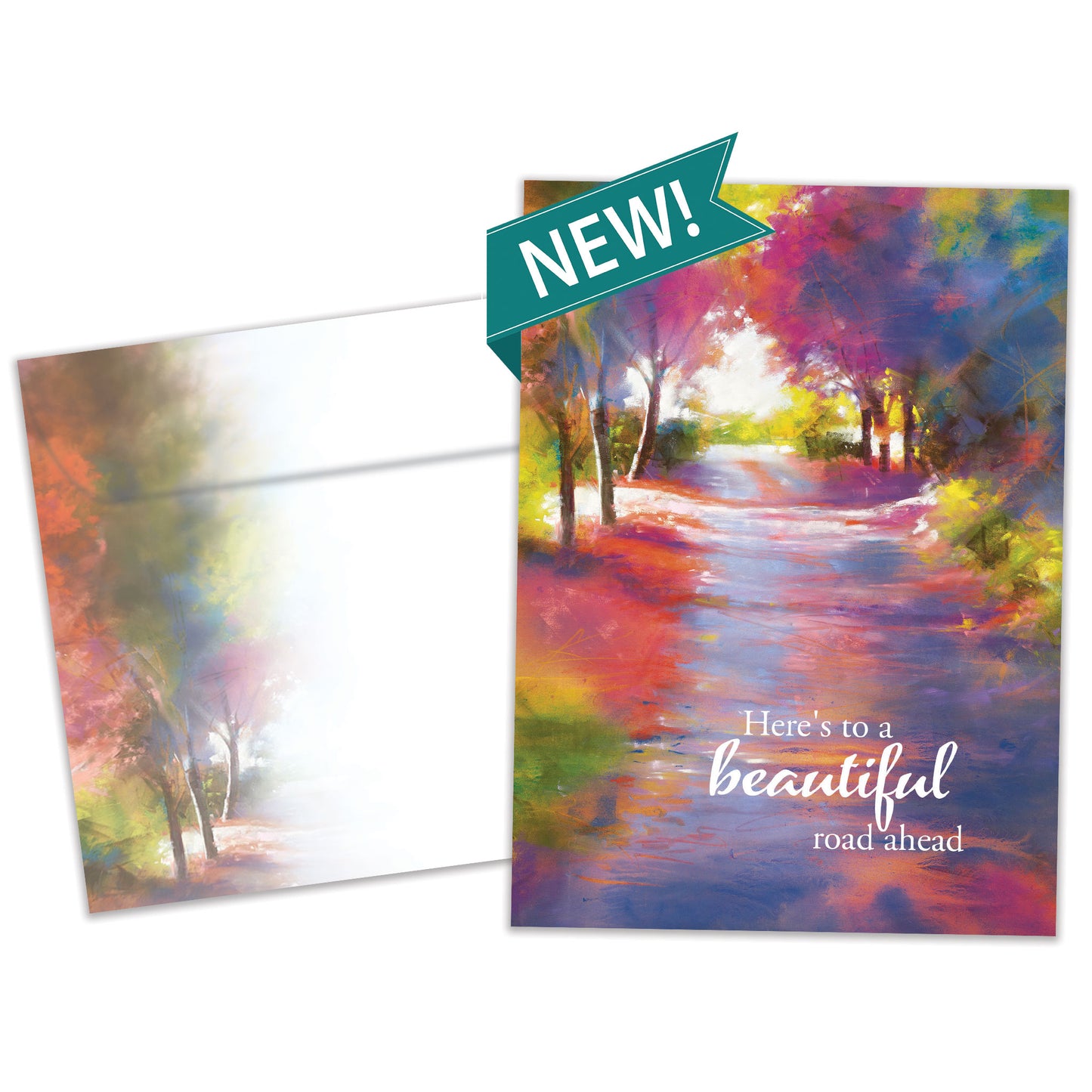 Beautiful Road Wedding Card