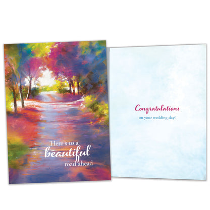 Beautiful Road Wedding Card