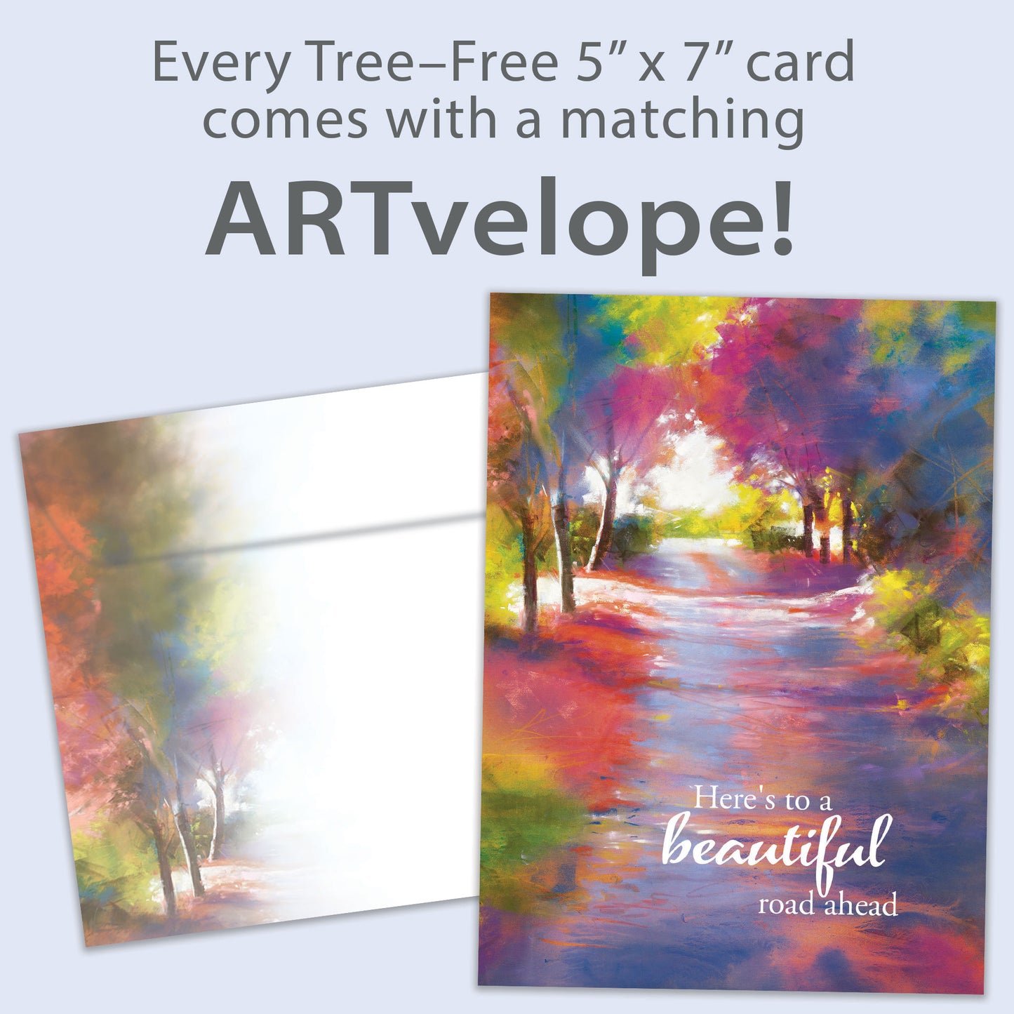 Beautiful Road Wedding Card