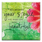 Your Smile Thumb-Tack Canvas Card