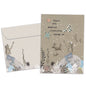 Front view of a Birthday greeting card and matching envelope featuring a mermaid and sea creatures in a magical underwater setting.