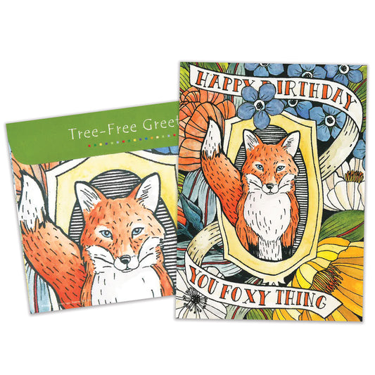 Foxy Birthday Card