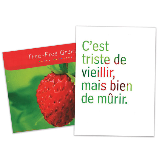 Carte bonne fête Mûrir