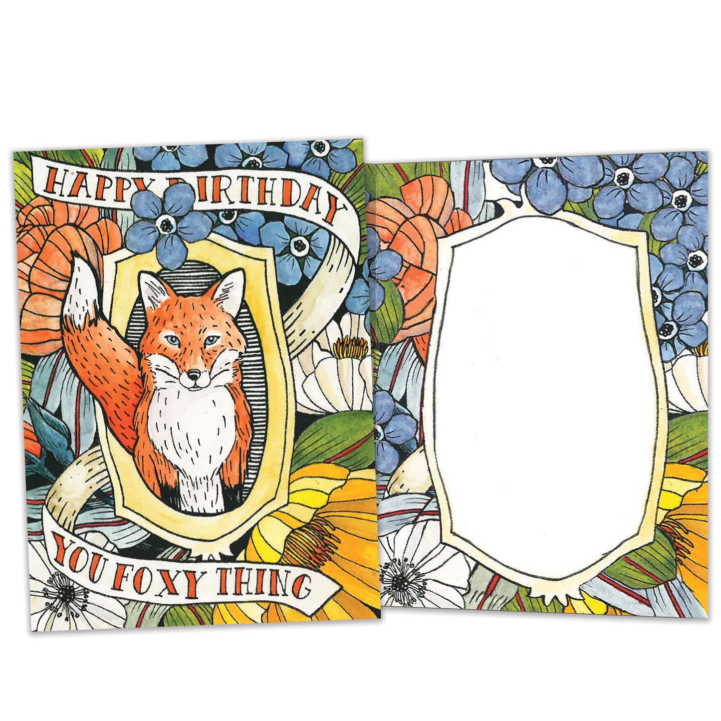 Foxy Birthday Card