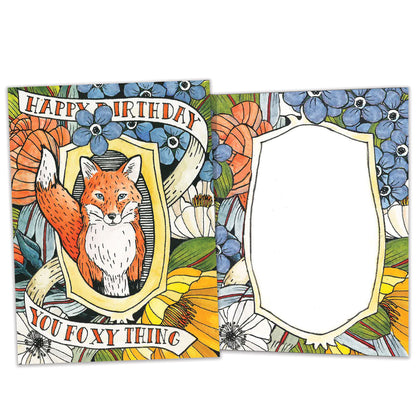 Foxy Birthday Card