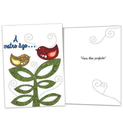 Carte bonne fête Âge parfaite