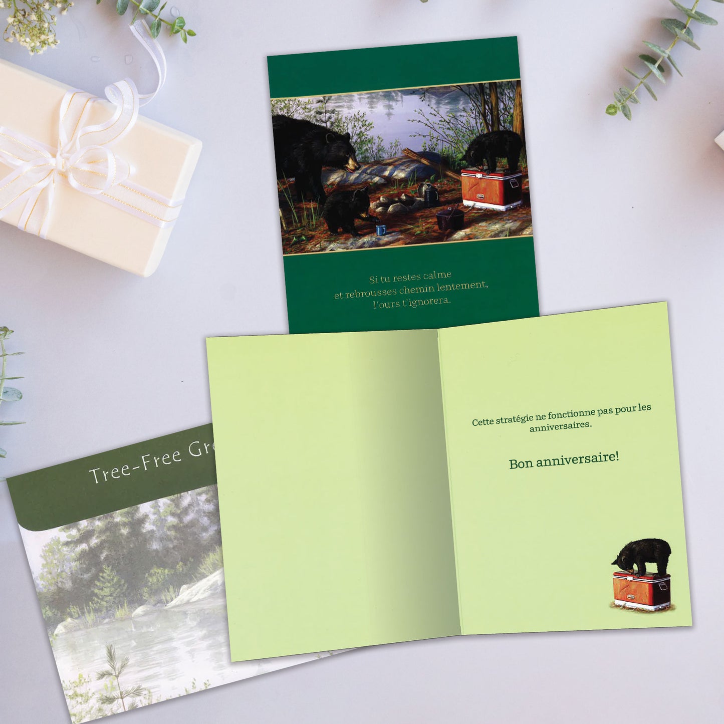 Carte bonne fête Ours