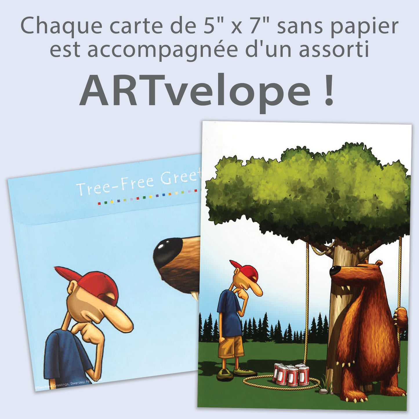 Carte bonne fête Piège à Ours
